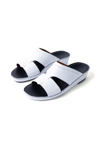 White Embroidery Design Sandal