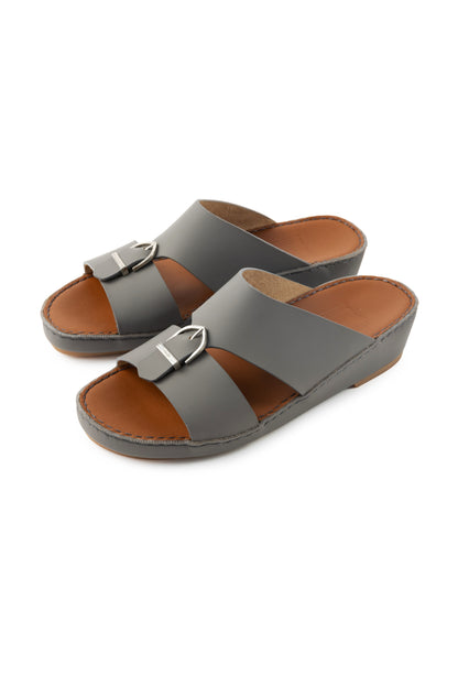 Grey Steel Arch Design Sandal