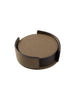 Taupe Epsom Leather Coaster