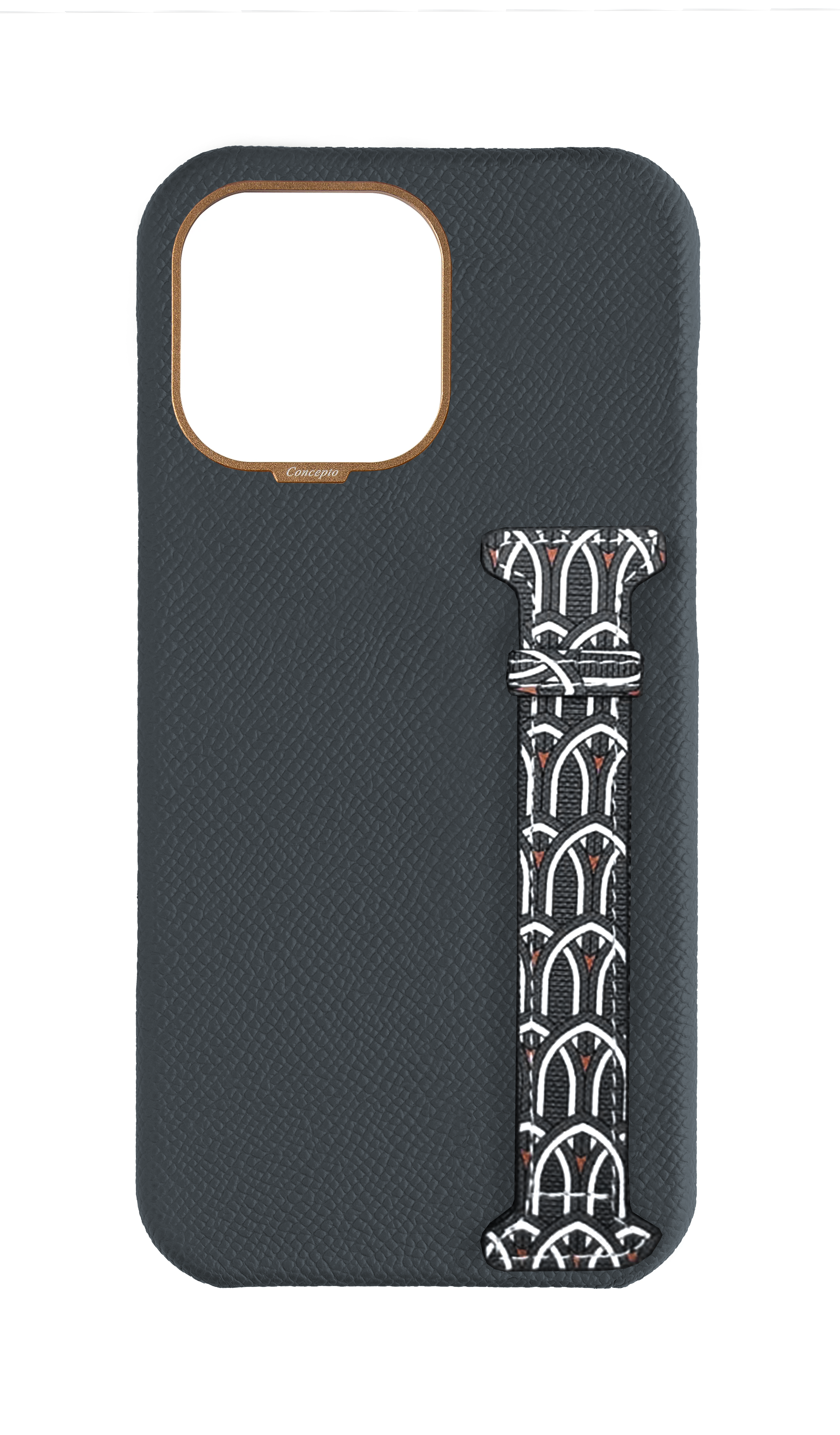 Grey Monogram Side Strap Case