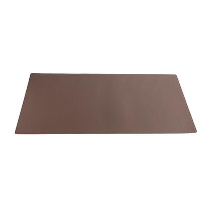 Chocolate Brown Leather Desk Mat