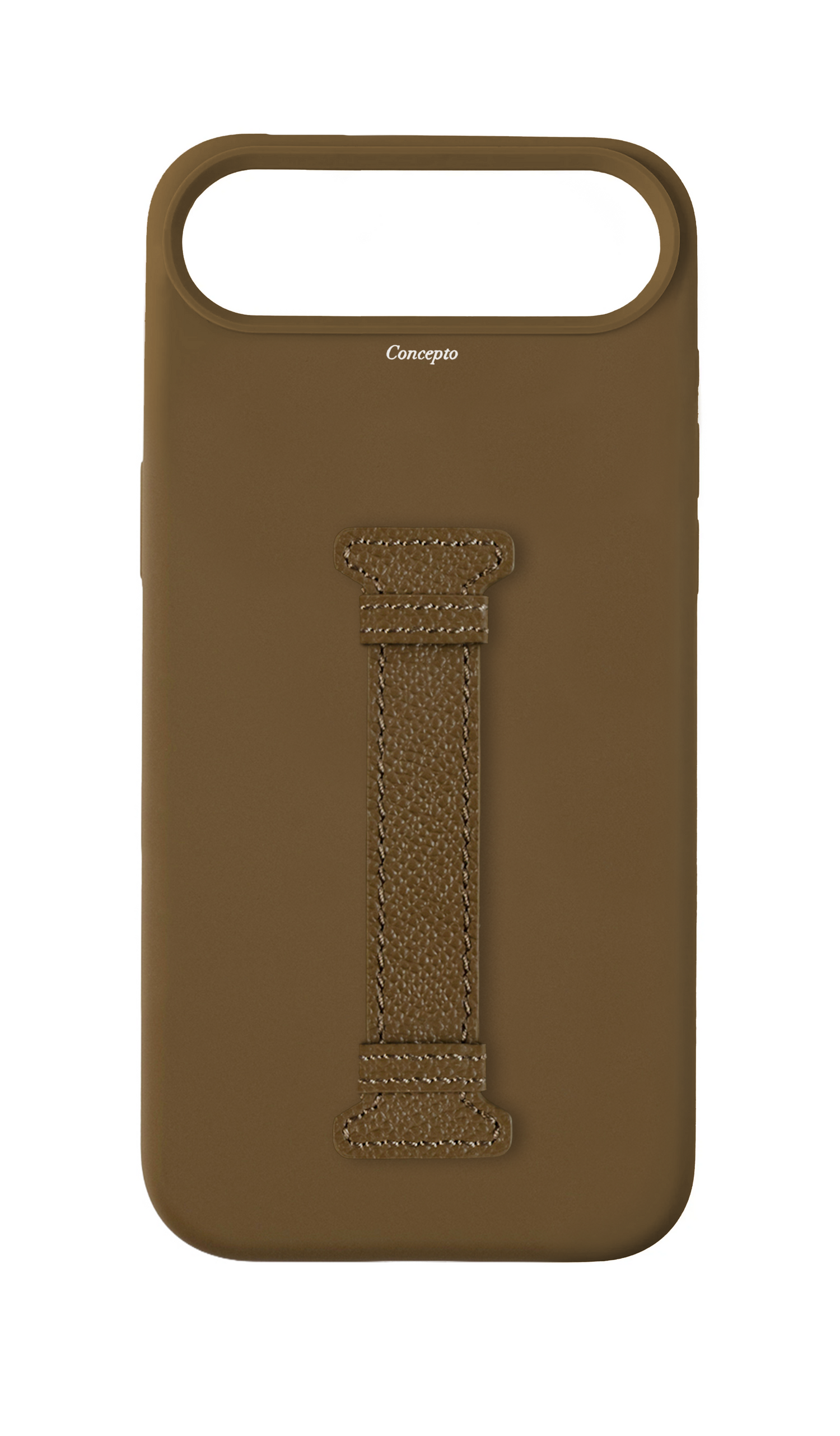 Taupe Silicon Middle Strap Case
