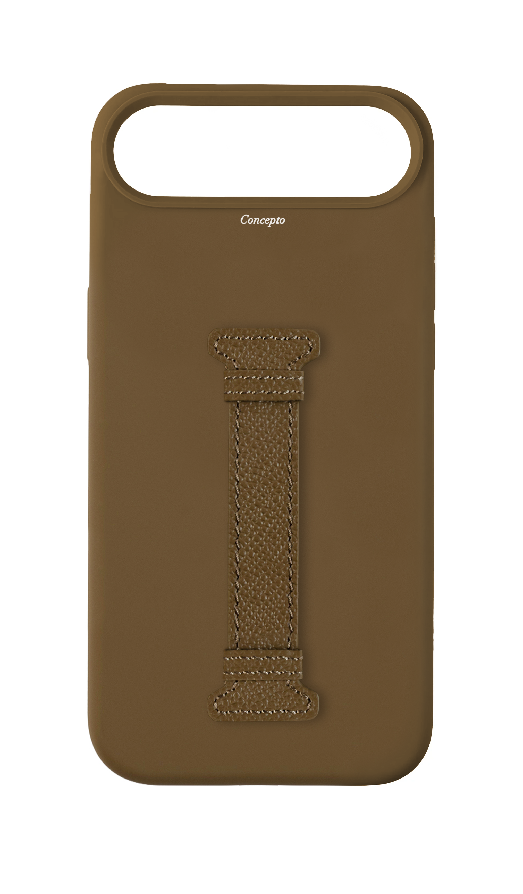 Taupe Silicon Middle Strap Case