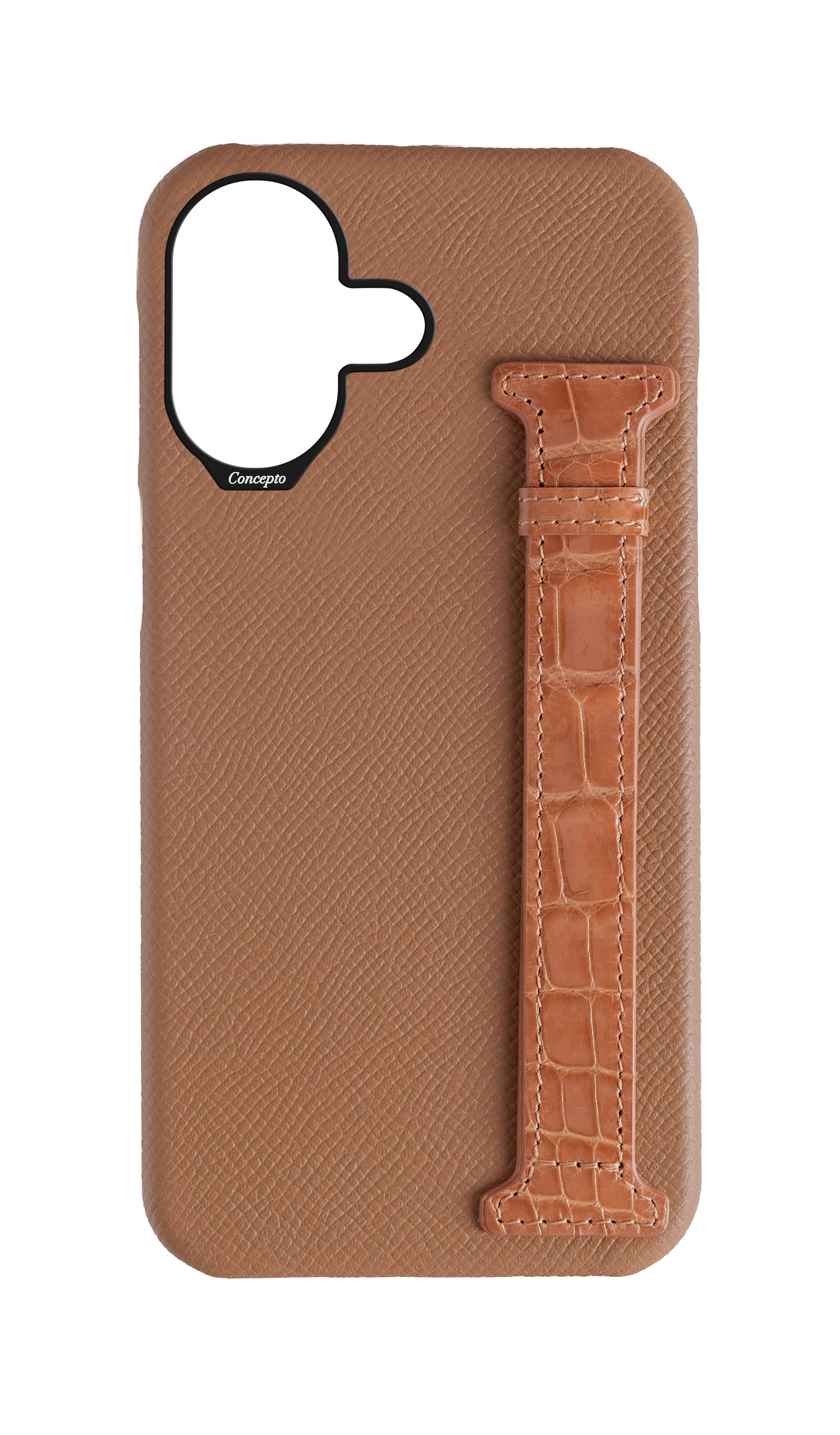 Soft Pink Exotic Crocodile Side Strap Case