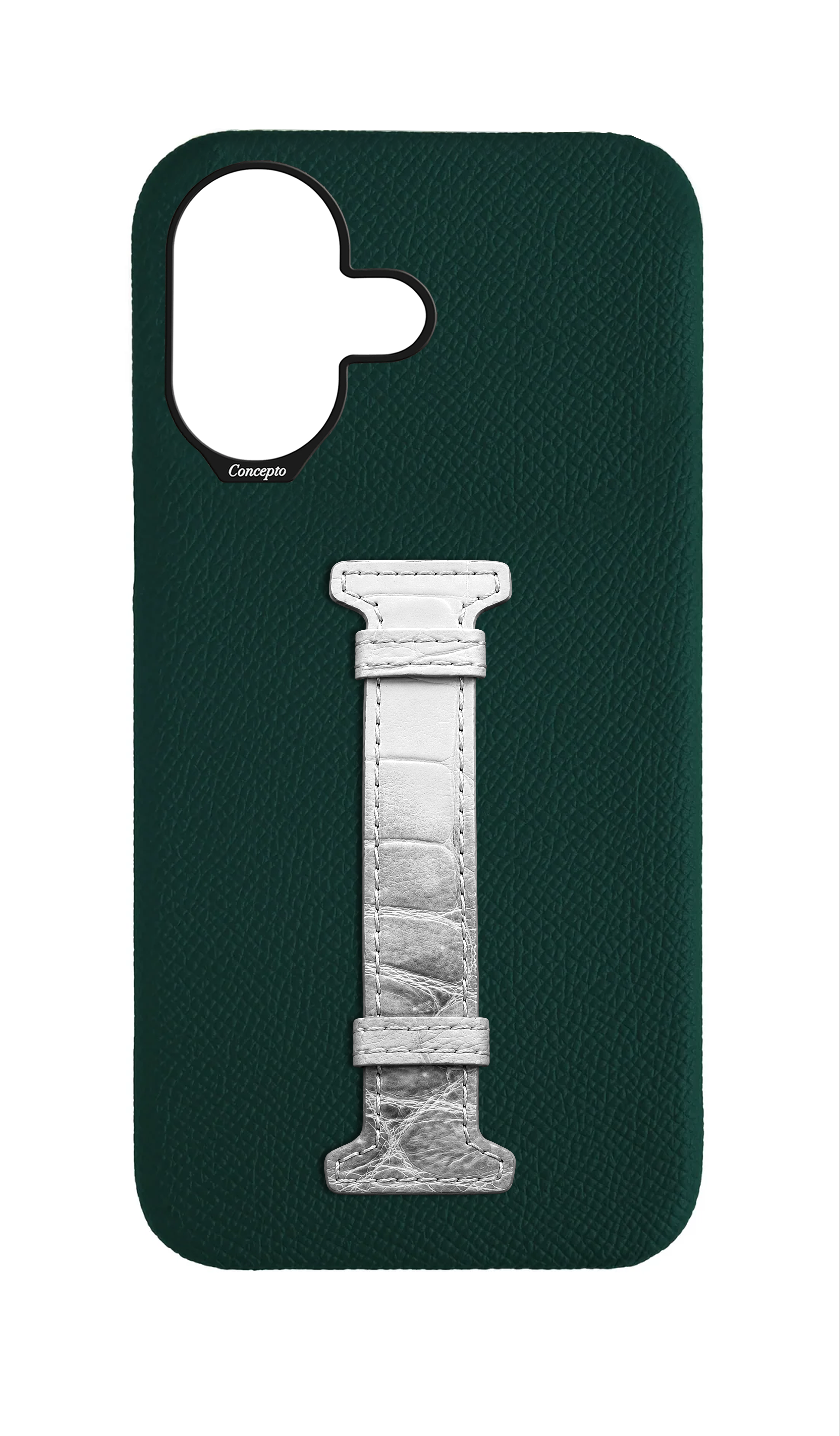 Green Himalayan Exotic Crocodile Middle Strap Case
