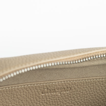 Dark Beige Handcrafted Toiletry Pouch