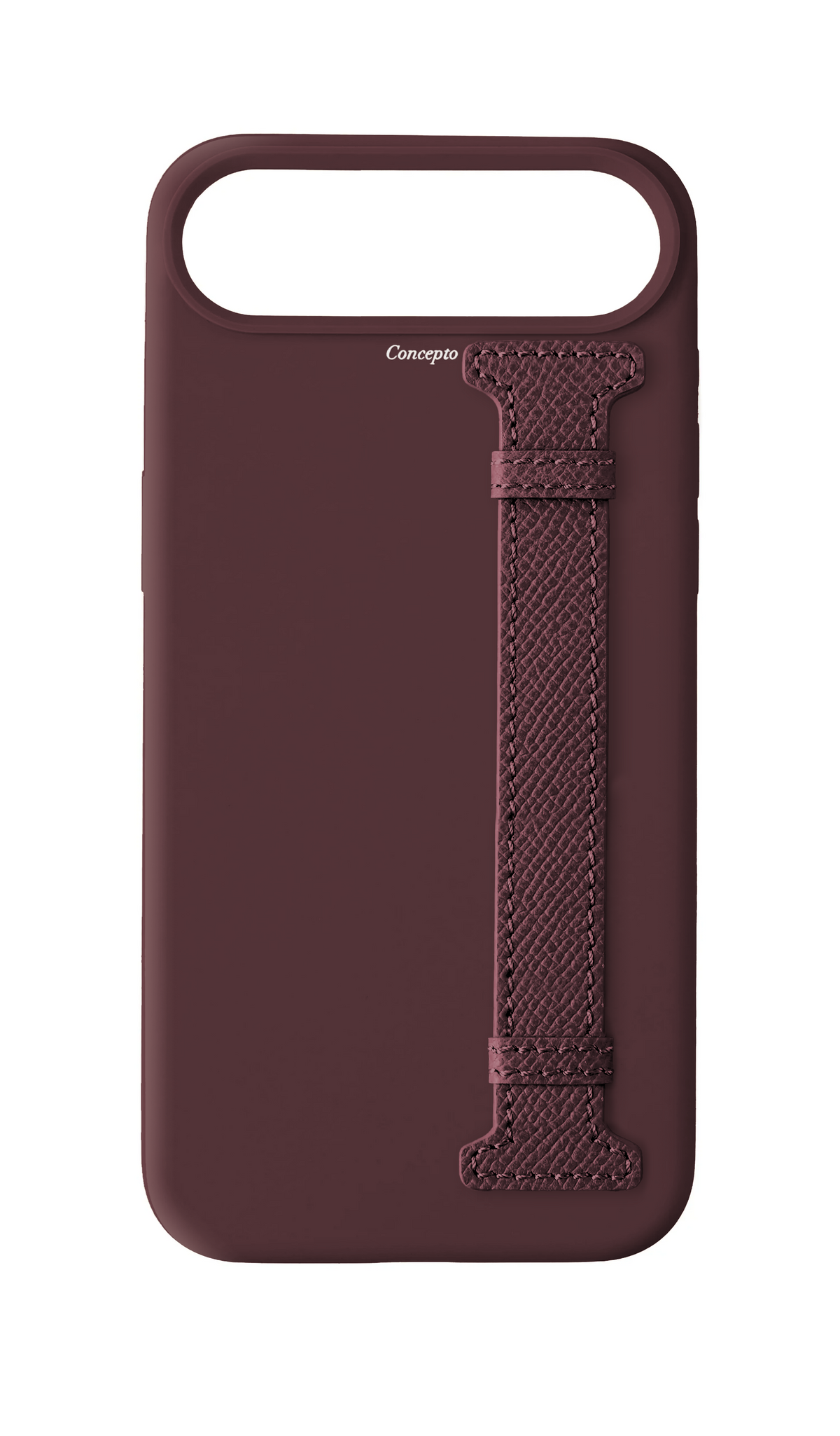 Burgundy Silicon Side Strap Case