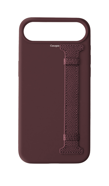 Burgundy Silicon Side Strap Case
