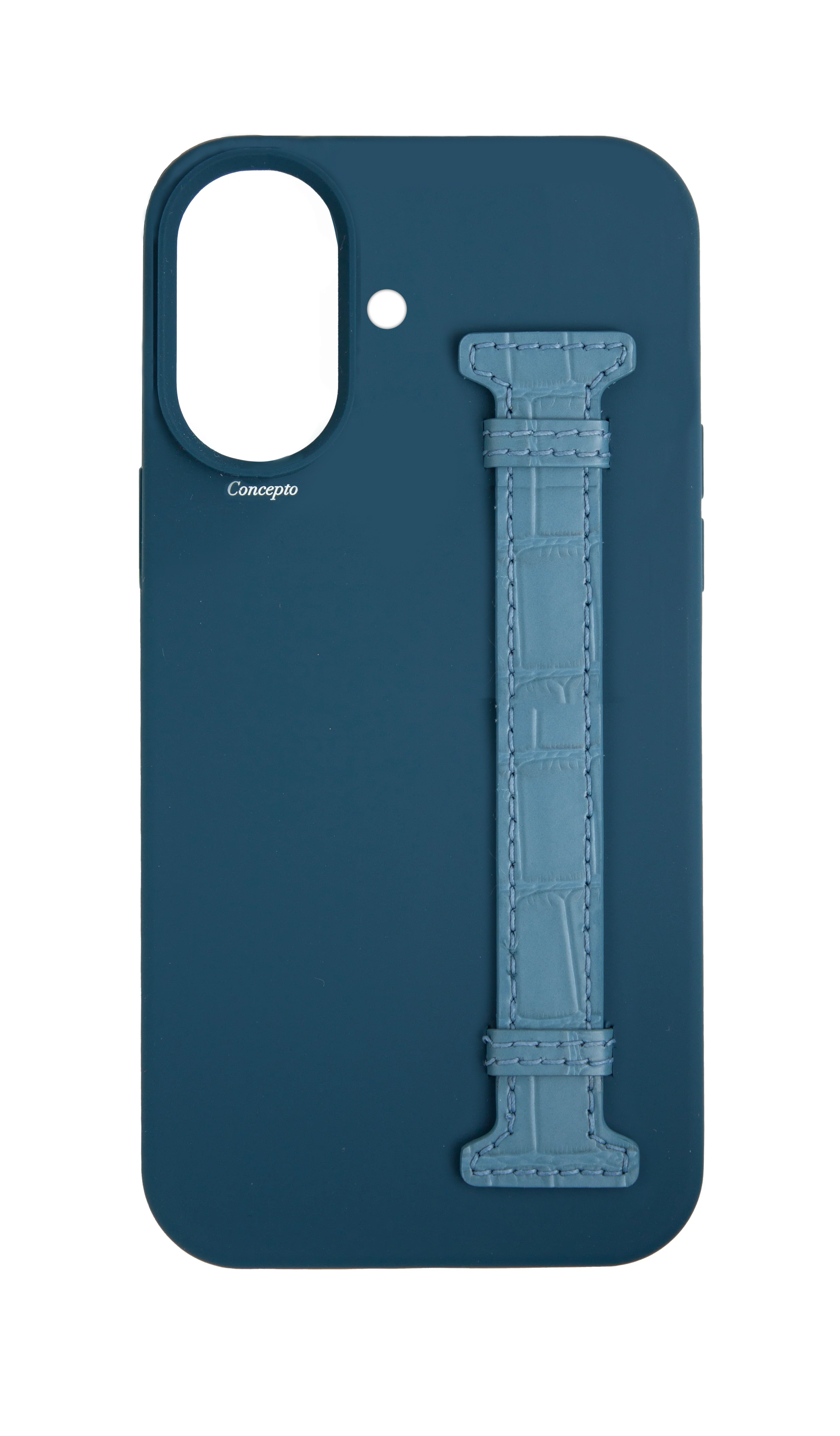 Navy Silicon Side Strap Case