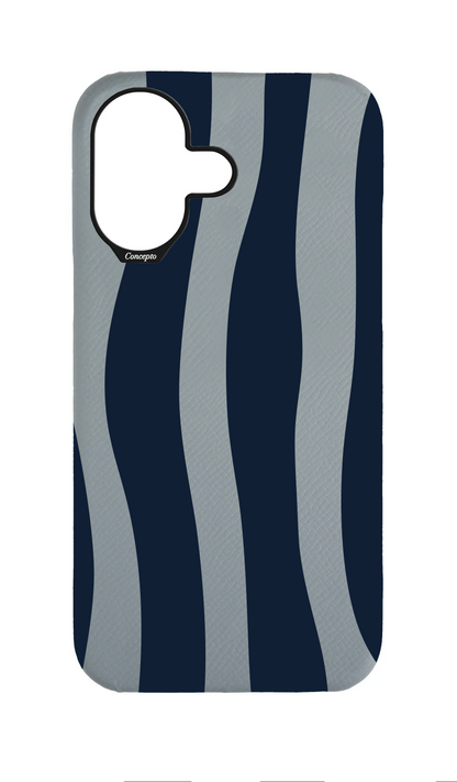 Light Blue Grey Strapless Case - Dancing Stripes
