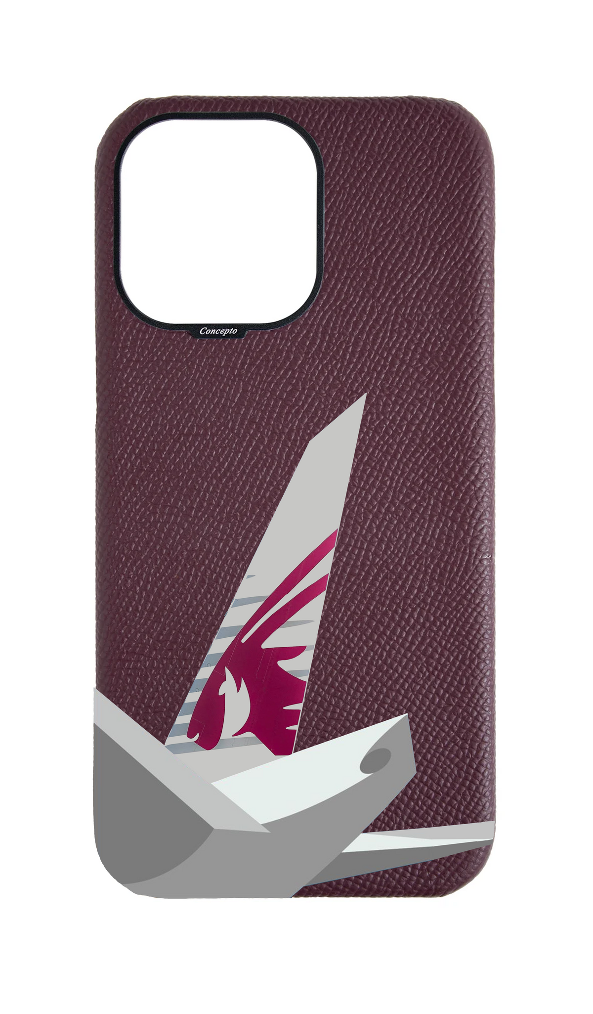 Maroon Strapless Epsom Case - QA Tail
