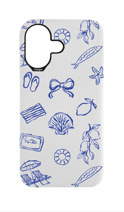 White Strapless Case - Coastal Escape
