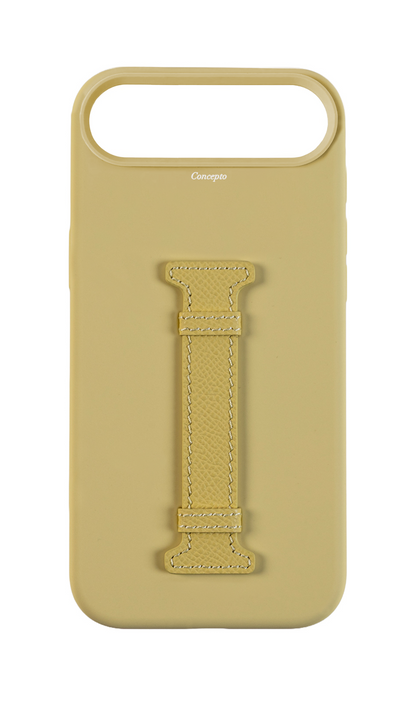 Butter Yellow Silicon Middle Strap Case