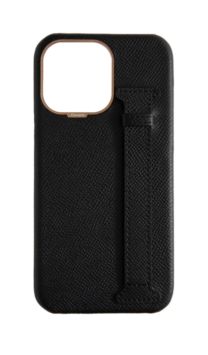 Black Epsom Side Strap Case