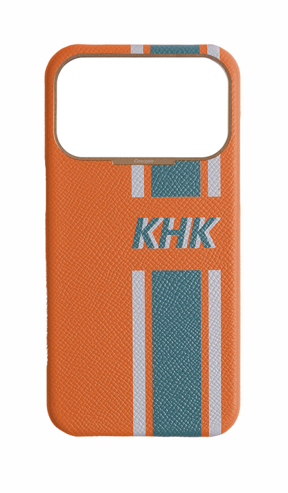 Striped Orange Strapless Case
