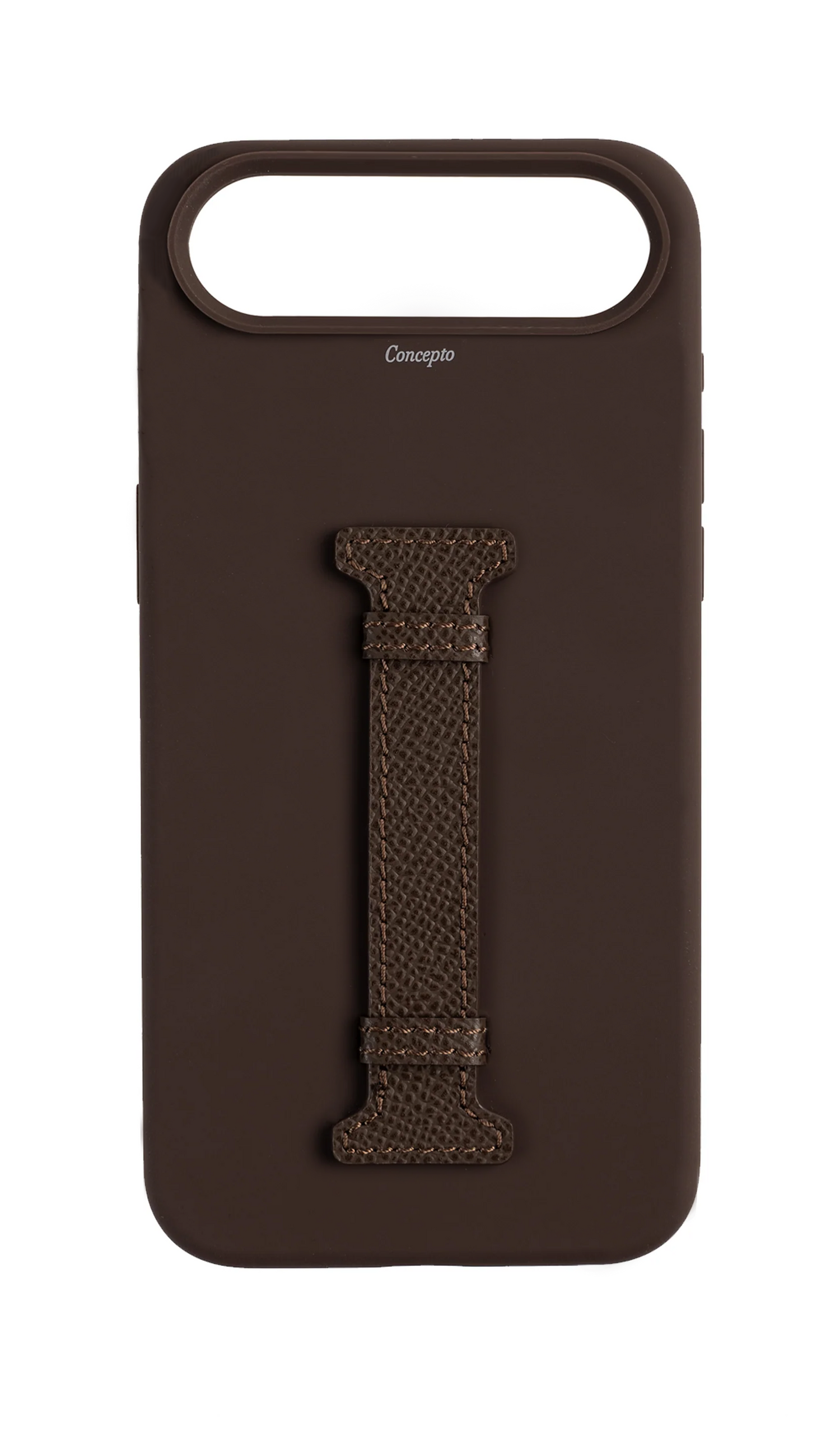 Brown Silicon Middle Strap Case
