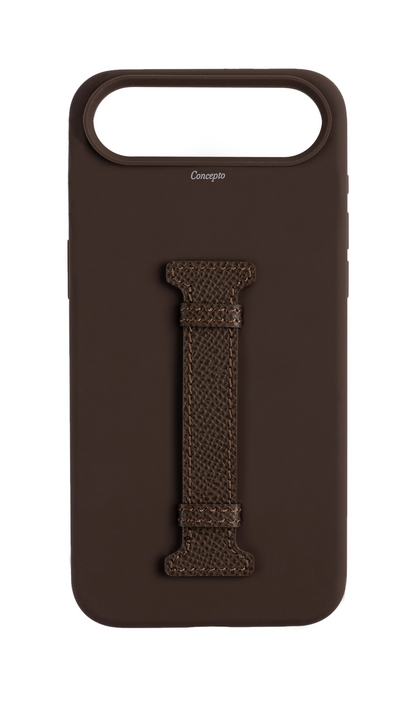 Brown Silicon Middle Strap Case