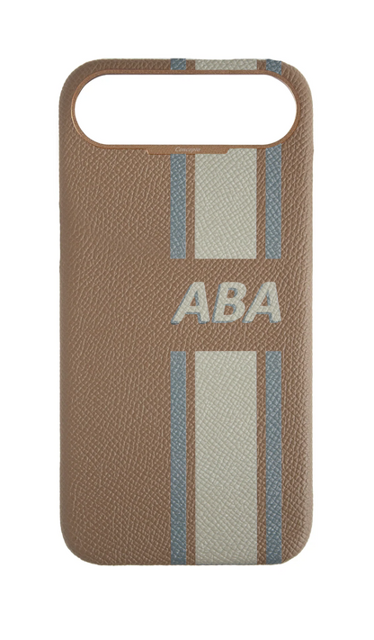 Striped Taupe Strapless Case