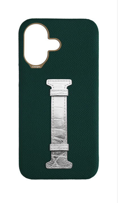 Green Himalayan Exotic Crocodile Middle Strap Case