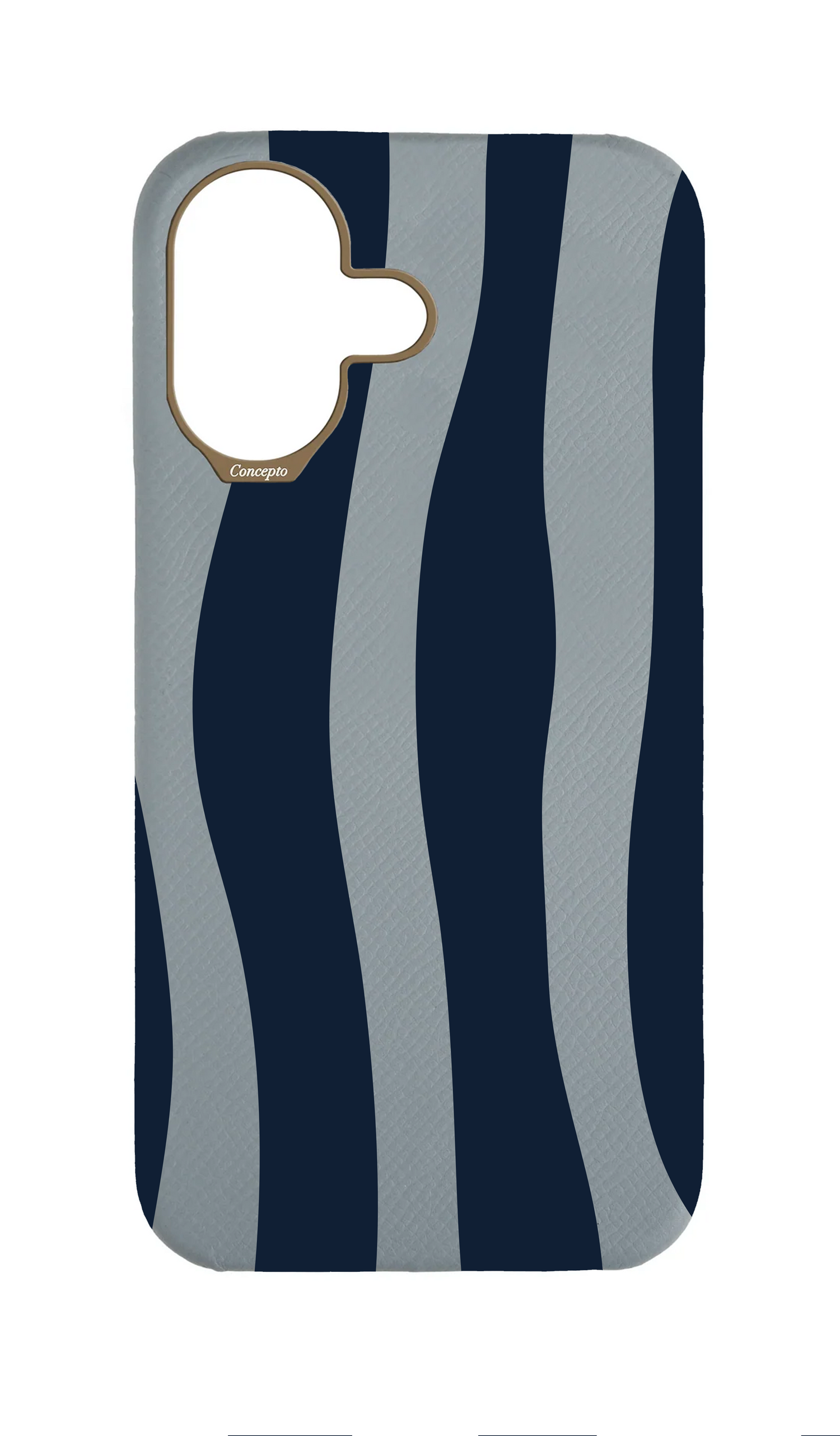 Light Blue Grey Strapless Case - Dancing Stripes