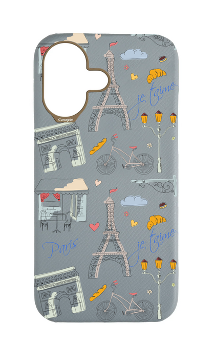 Light Blue Grey Strapless Case - Bonjour Paris
