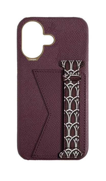 Maroon Monogram Duo Case