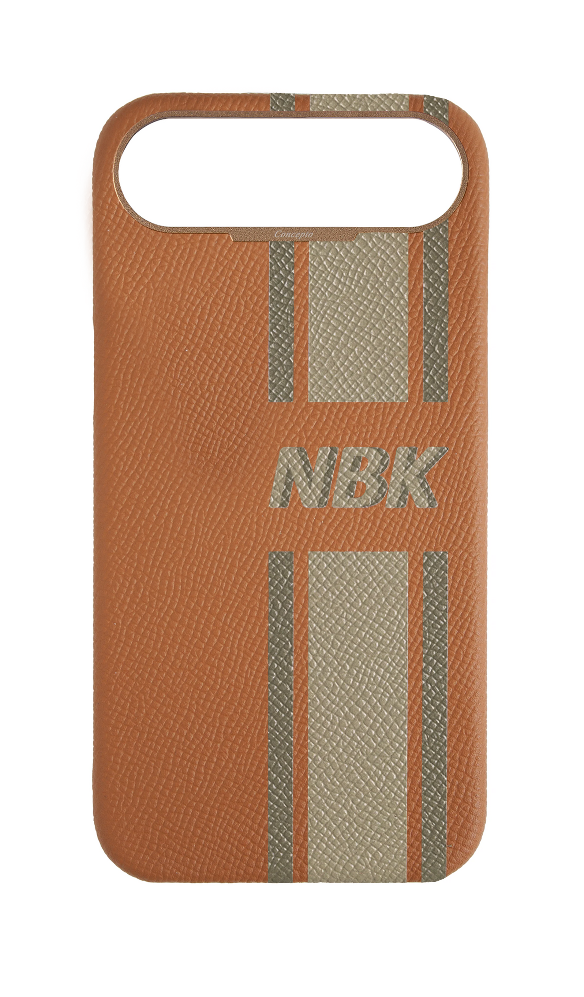 Striped Tan Strapless Case