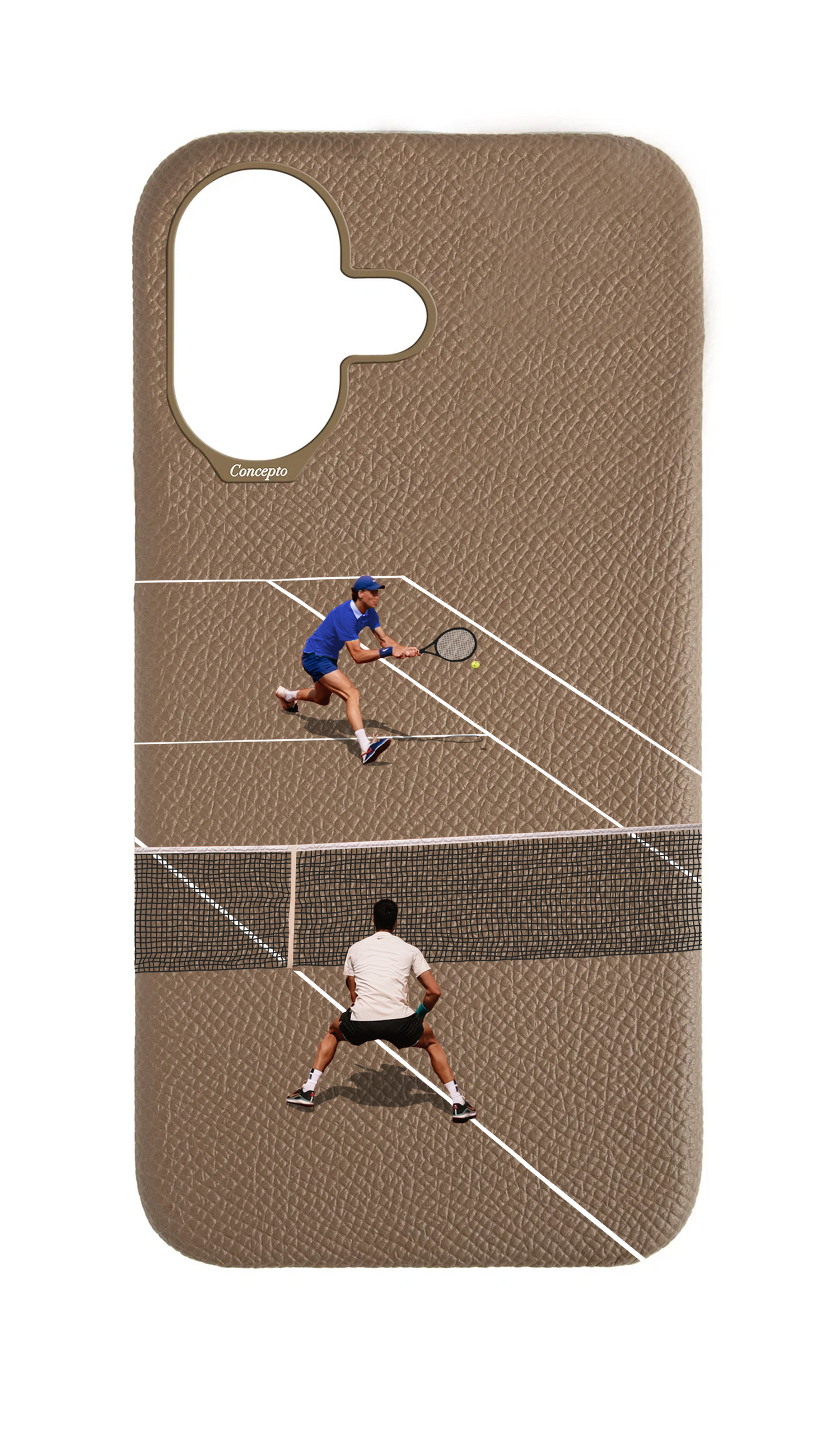 Taupe Strapless Case - Tennis