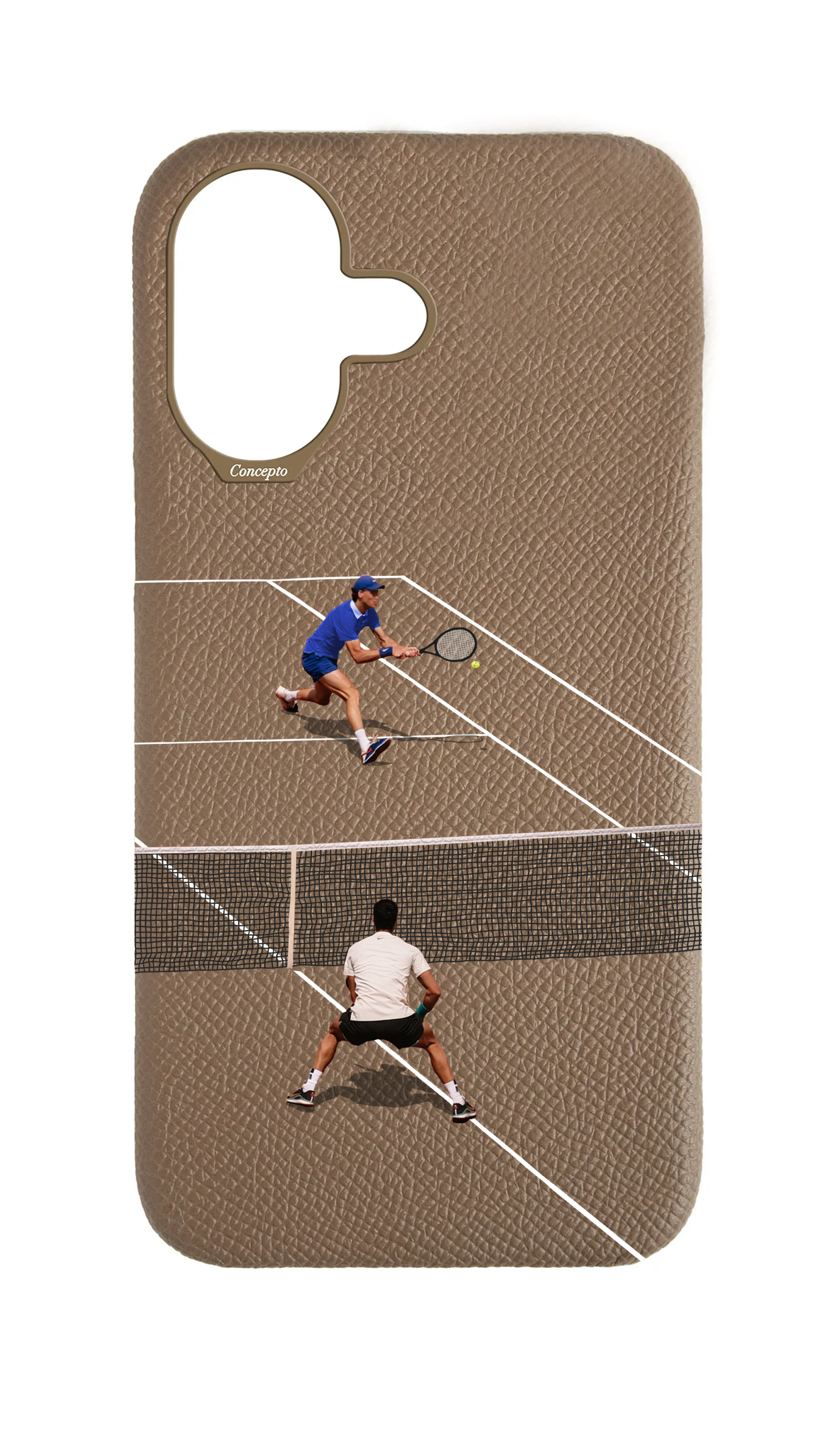 Taupe Strapless Case - Tennis