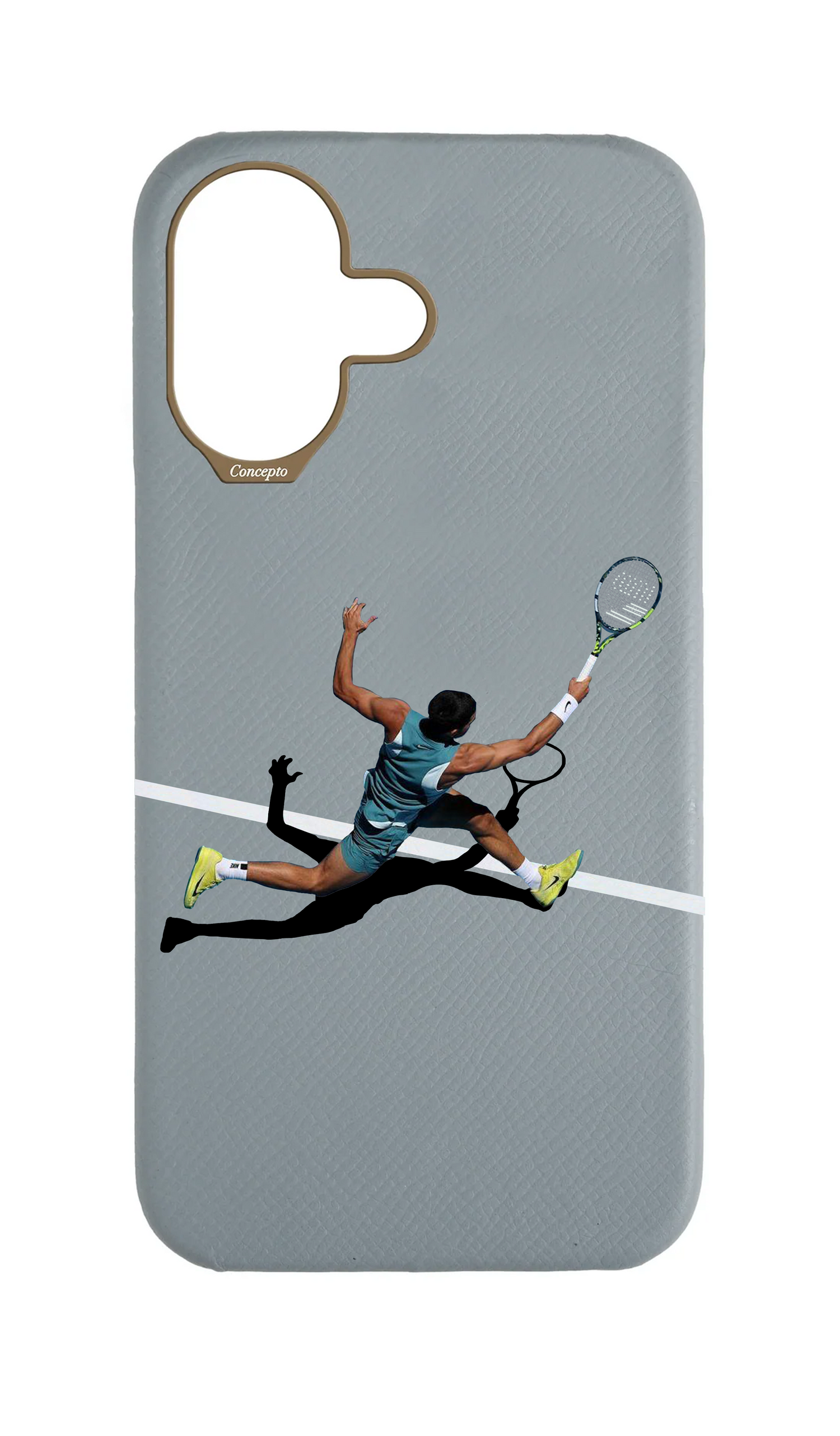 Light Blue Grey Strapless Case - Match Point