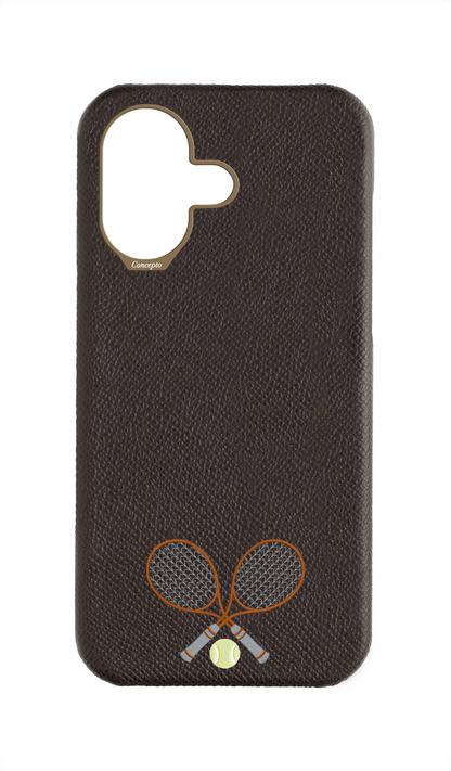 Brown Strapless Epsom Case - Concepto Racket