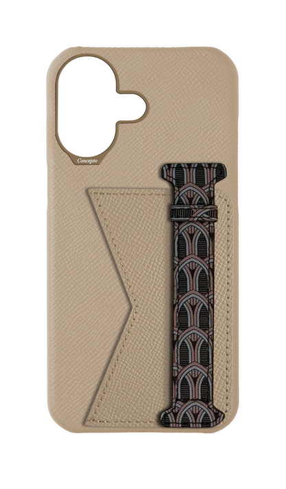 Cream Monogram Duo Case