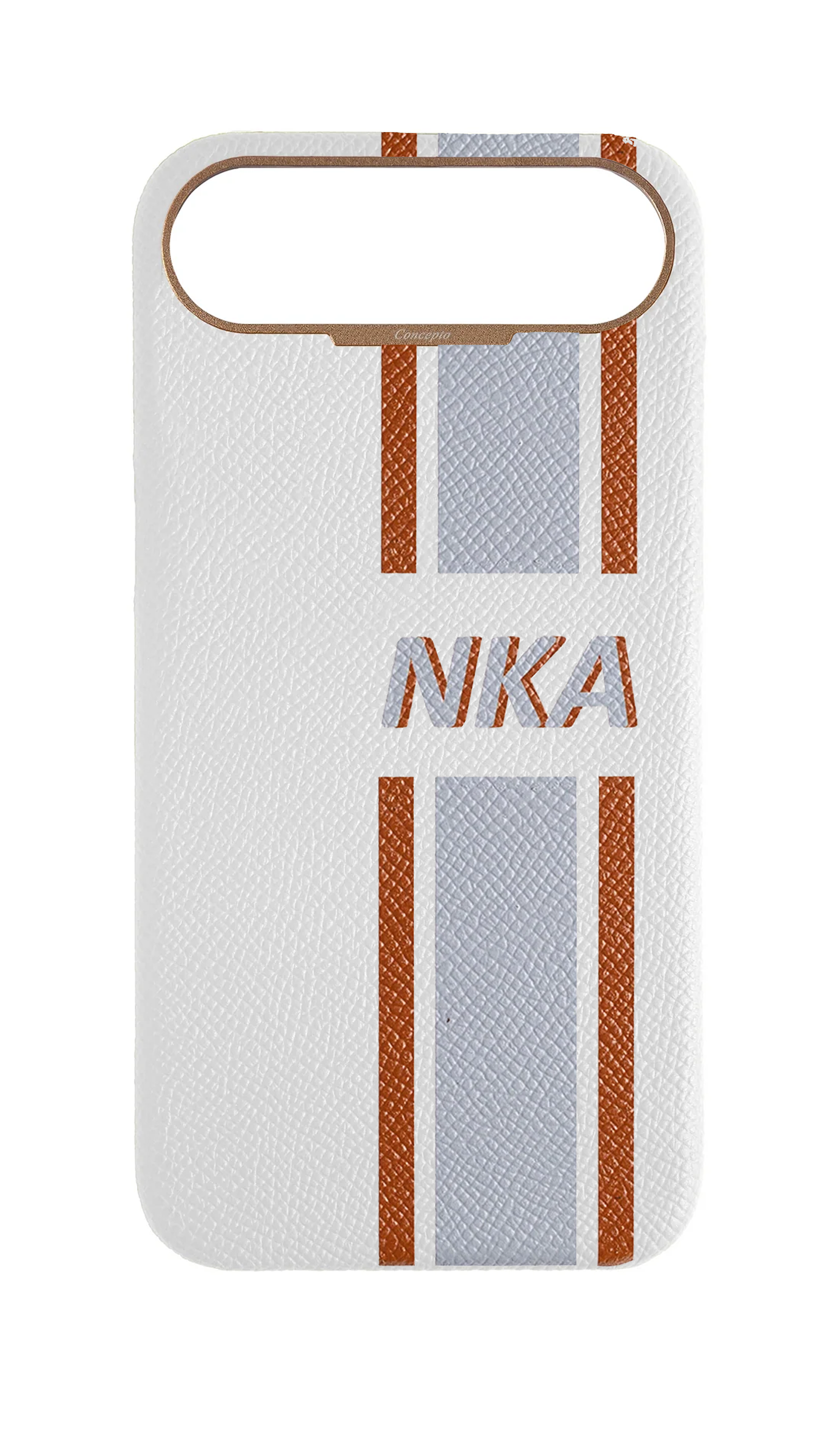 Striped White Strapless Case