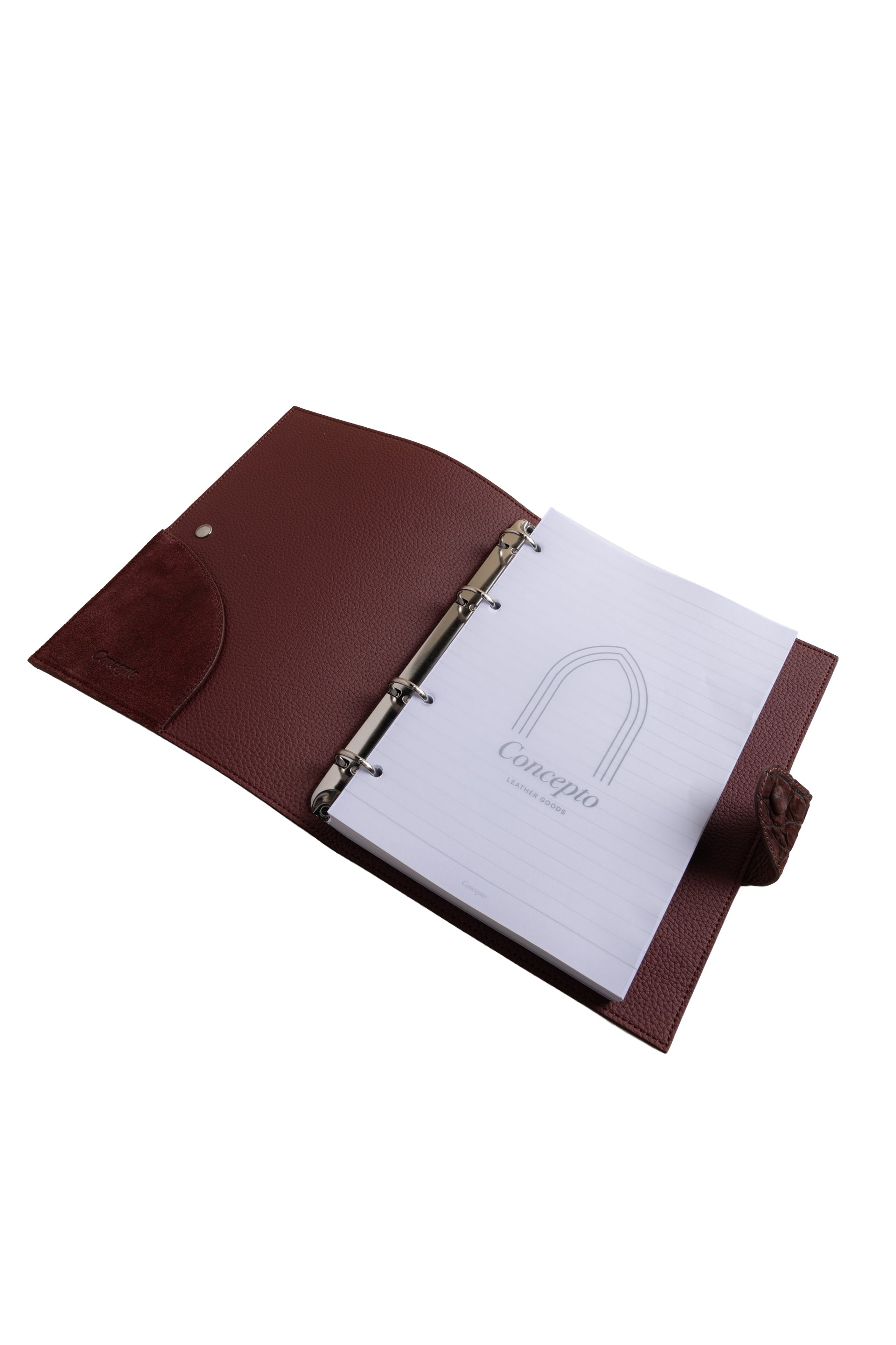 Burgundy Suede Notebook