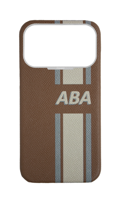 Striped Taupe Strapless Case