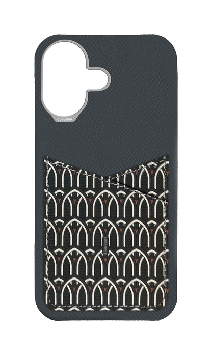 Grey Monogram Pocket Case