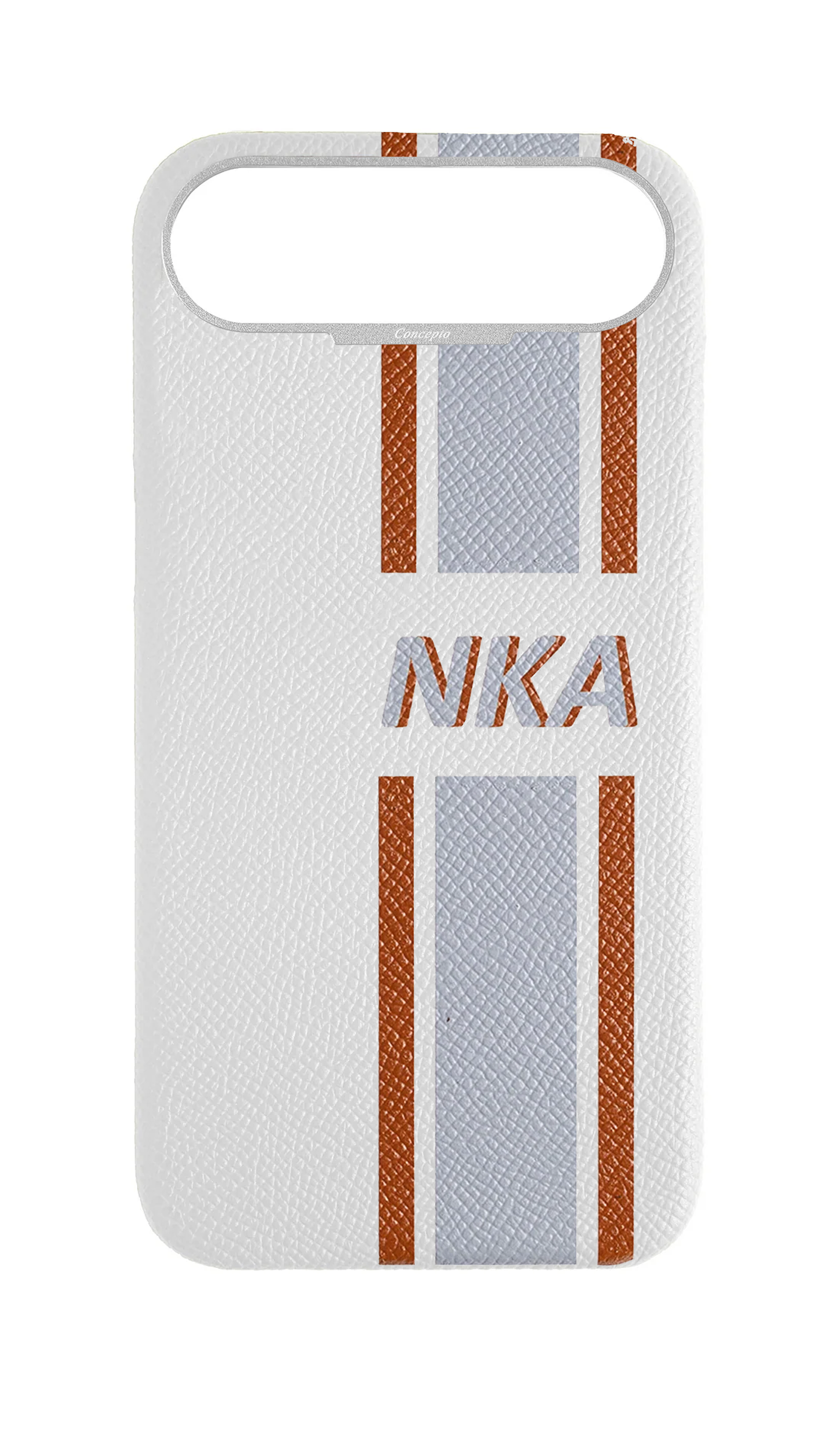 Striped White Strapless Case