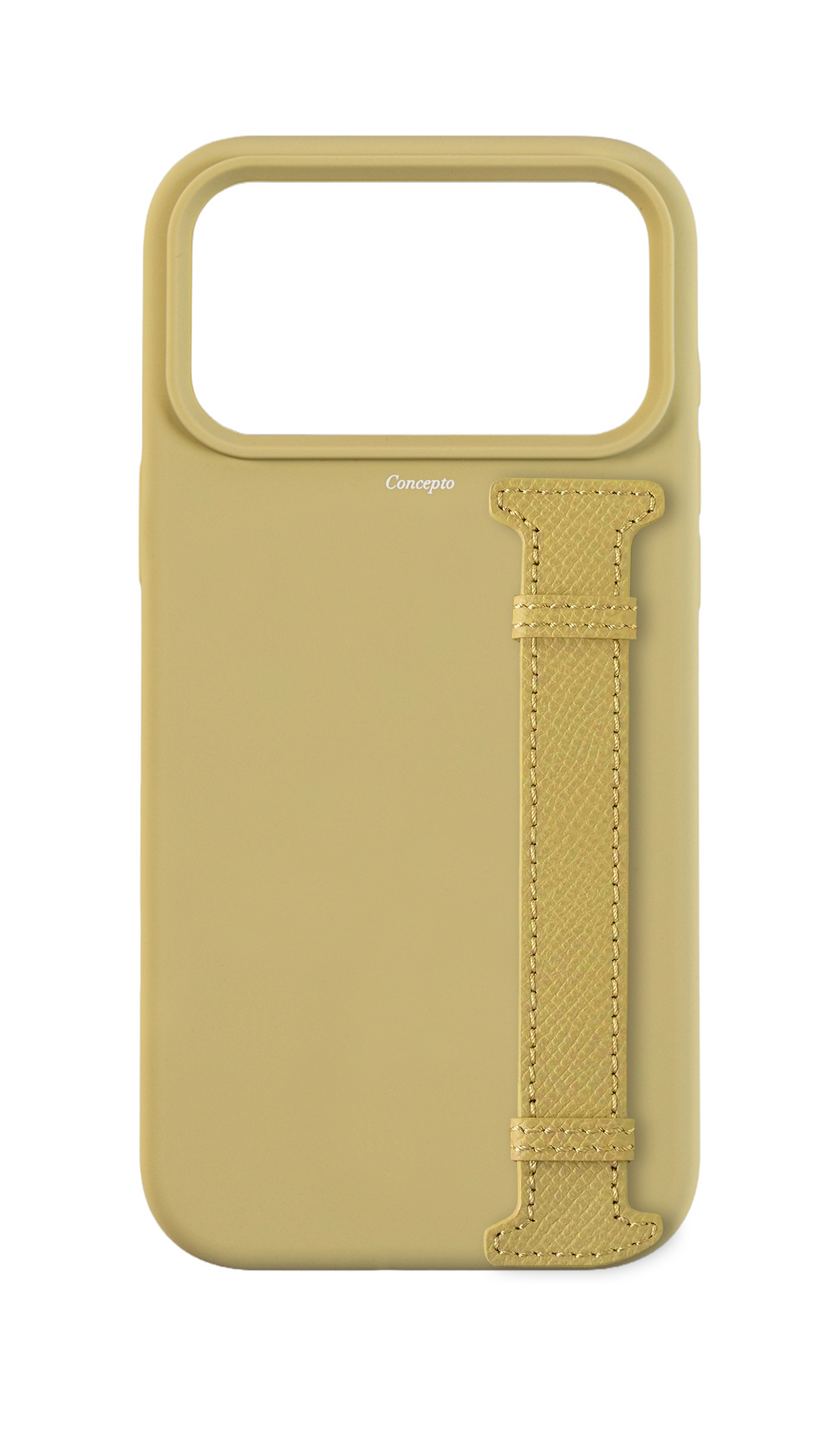 Butter Yellow Silicon Side Strap Case