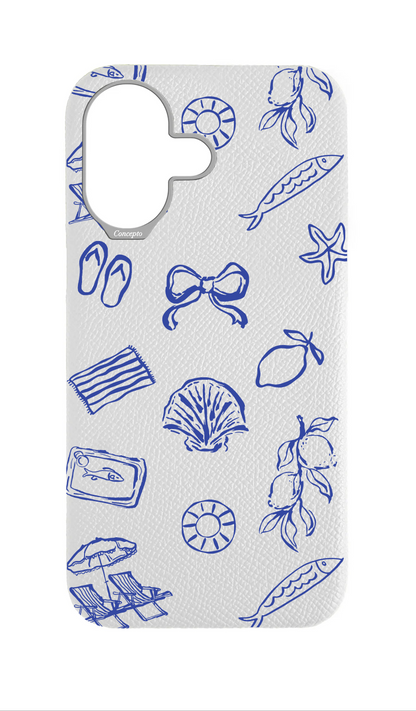 White Strapless Case - Coastal Escape