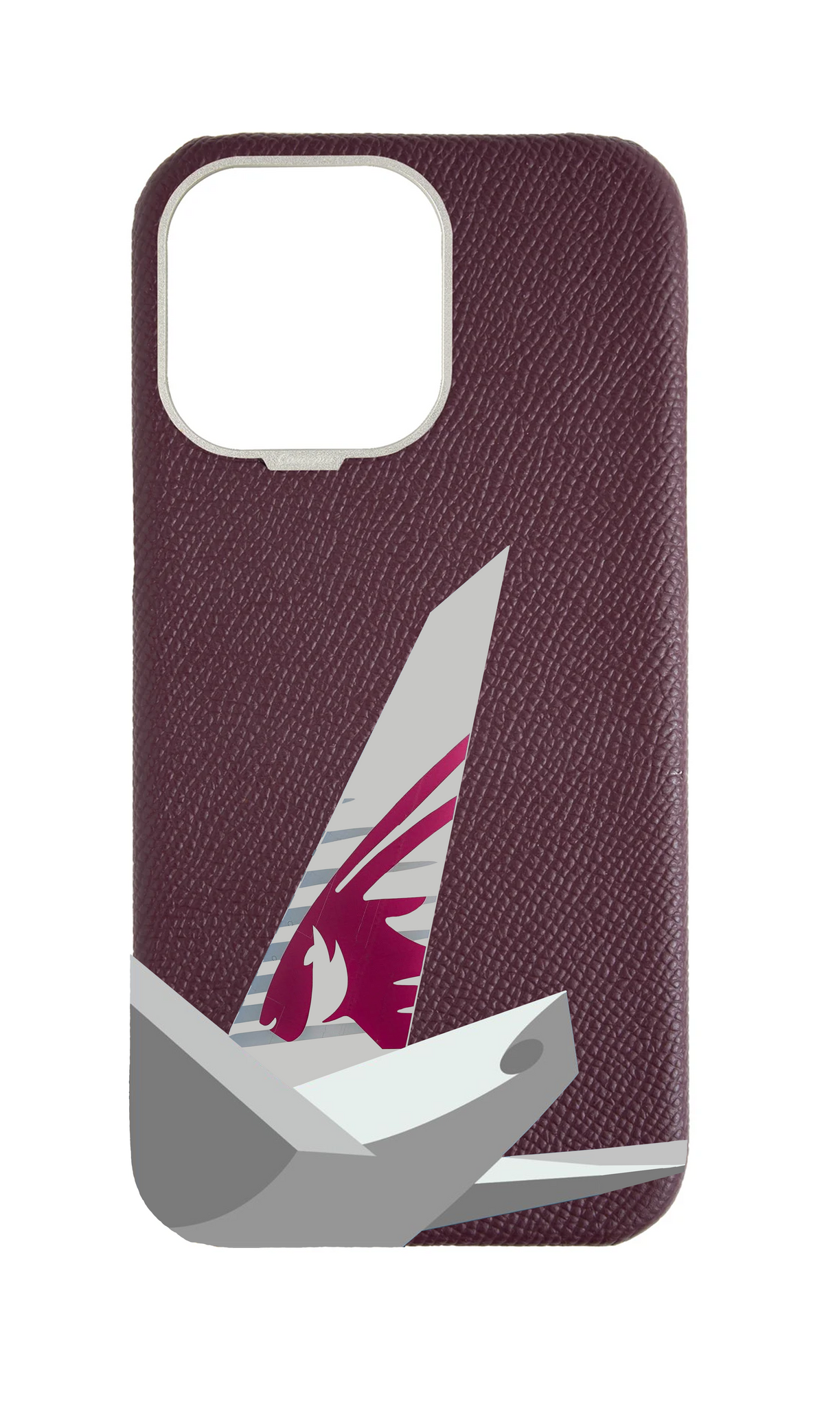 Maroon Strapless Epsom Case - QA Tail