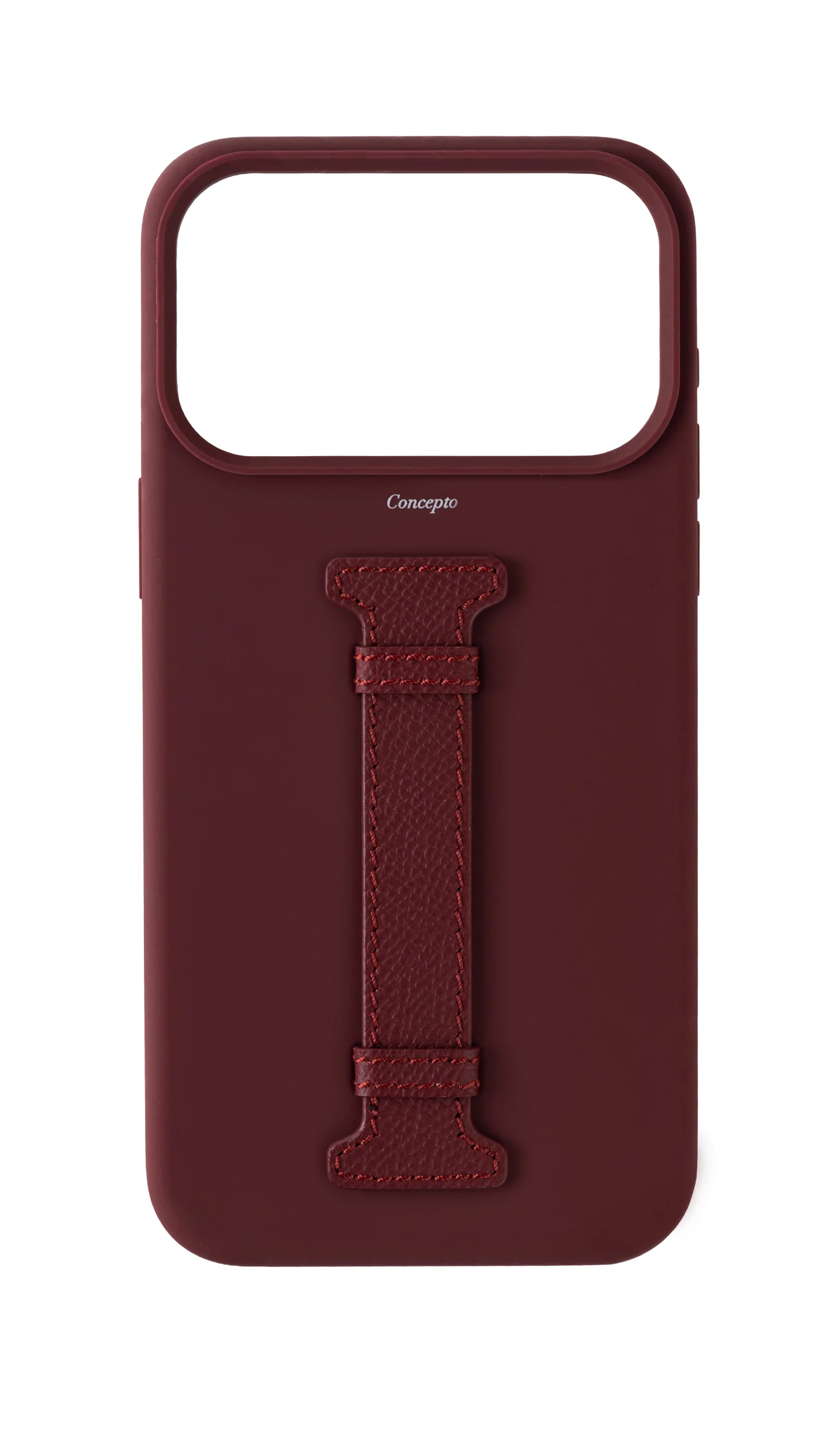 Maroon Silicon Middle Strap Case