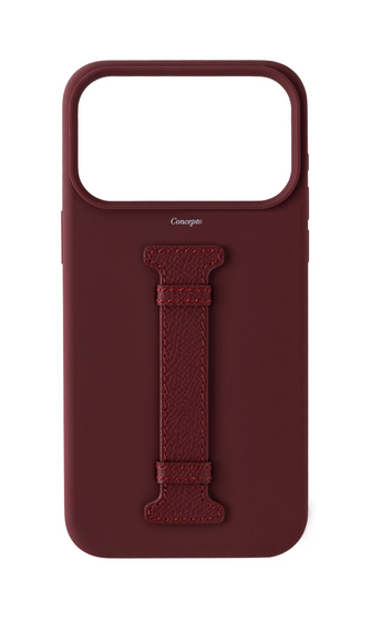 Maroon Silicon Middle Strap Case