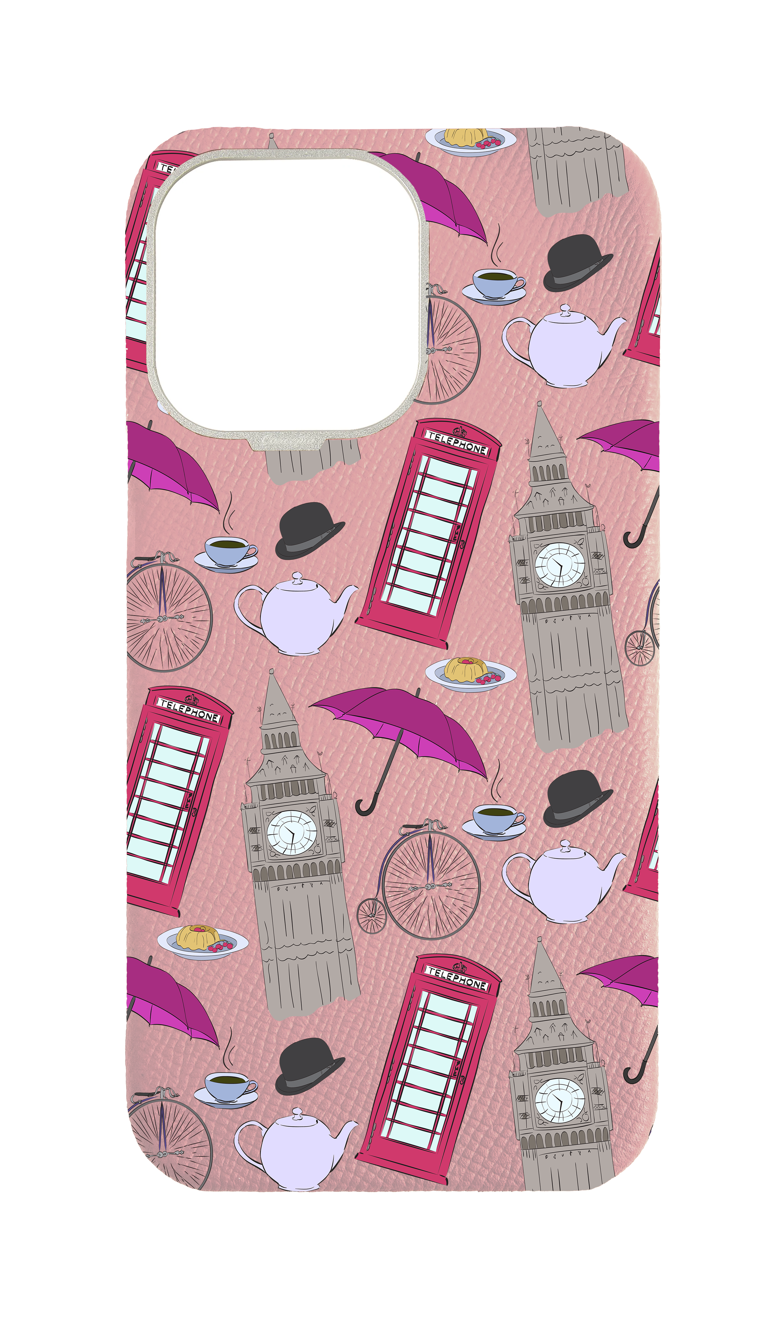 Pink Strapless Case - London Icons