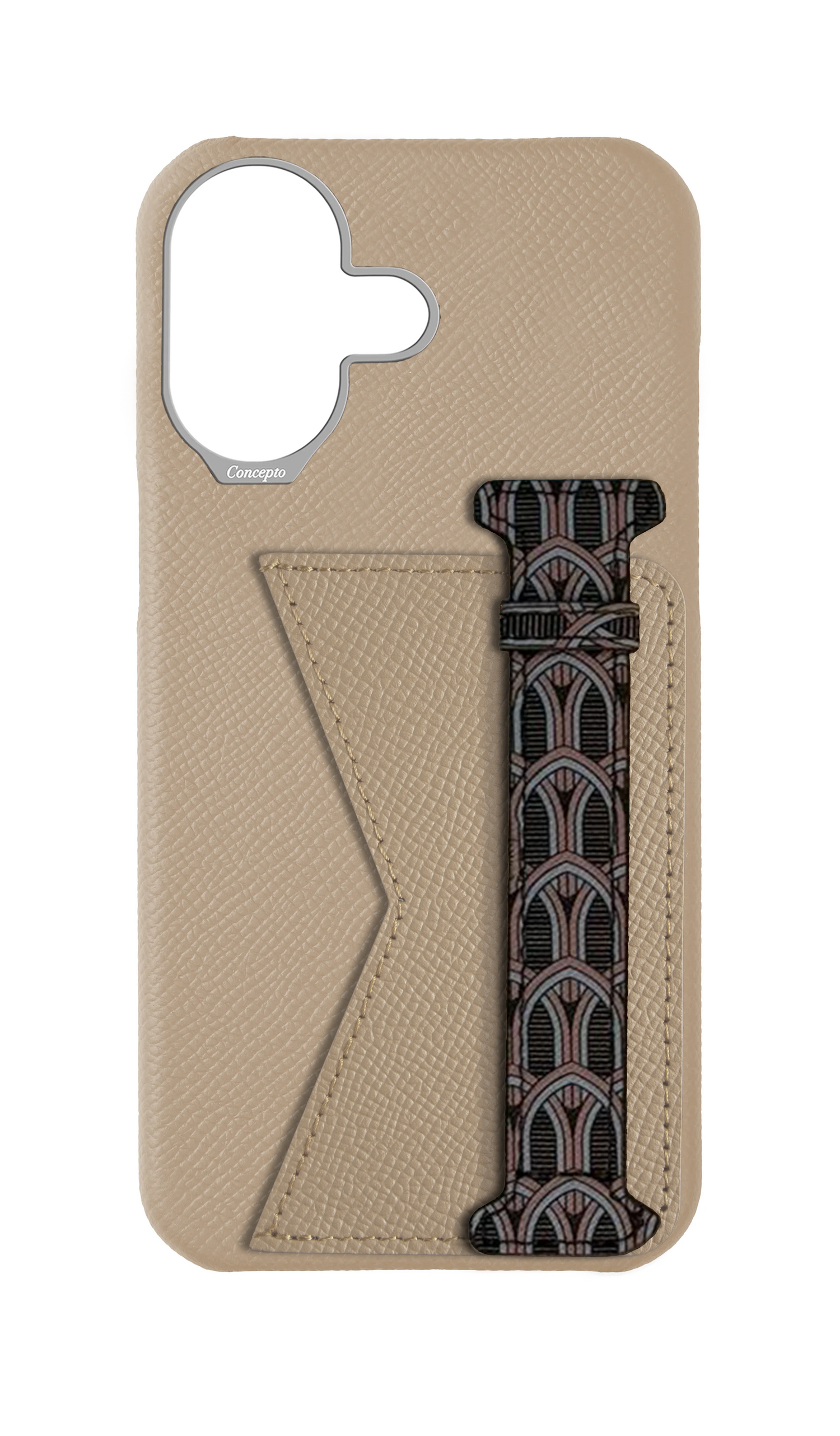 Cream Monogram Duo Case