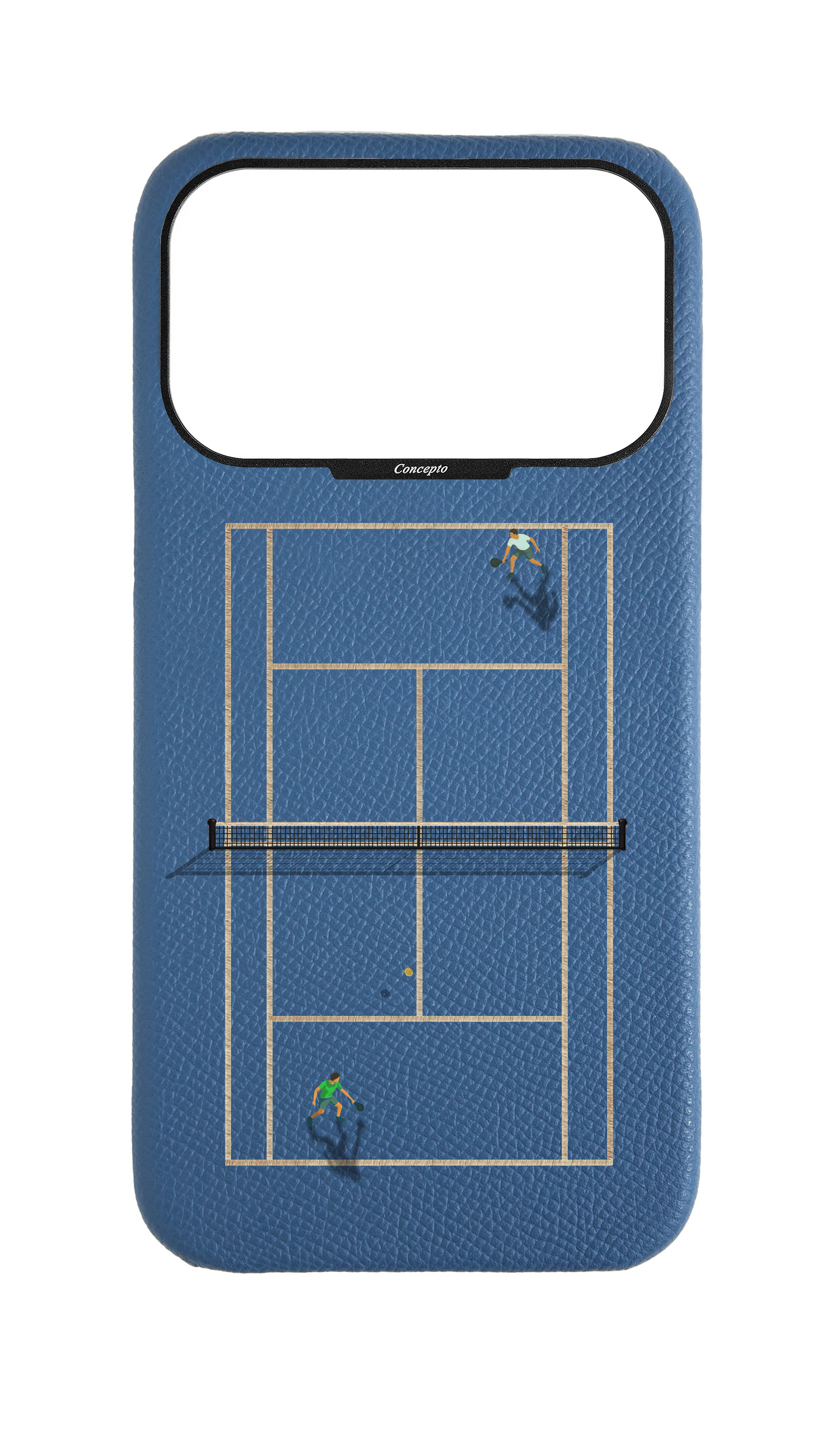 Navy Strapless Epsom Case - Tennis