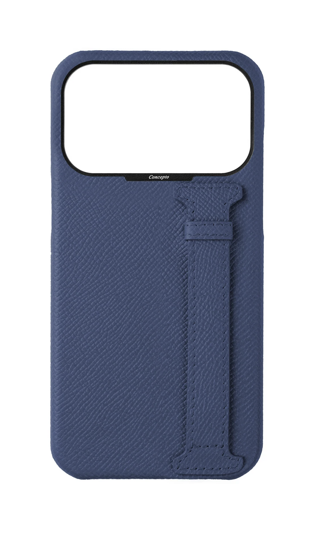Navy Epsom Side Strap Case