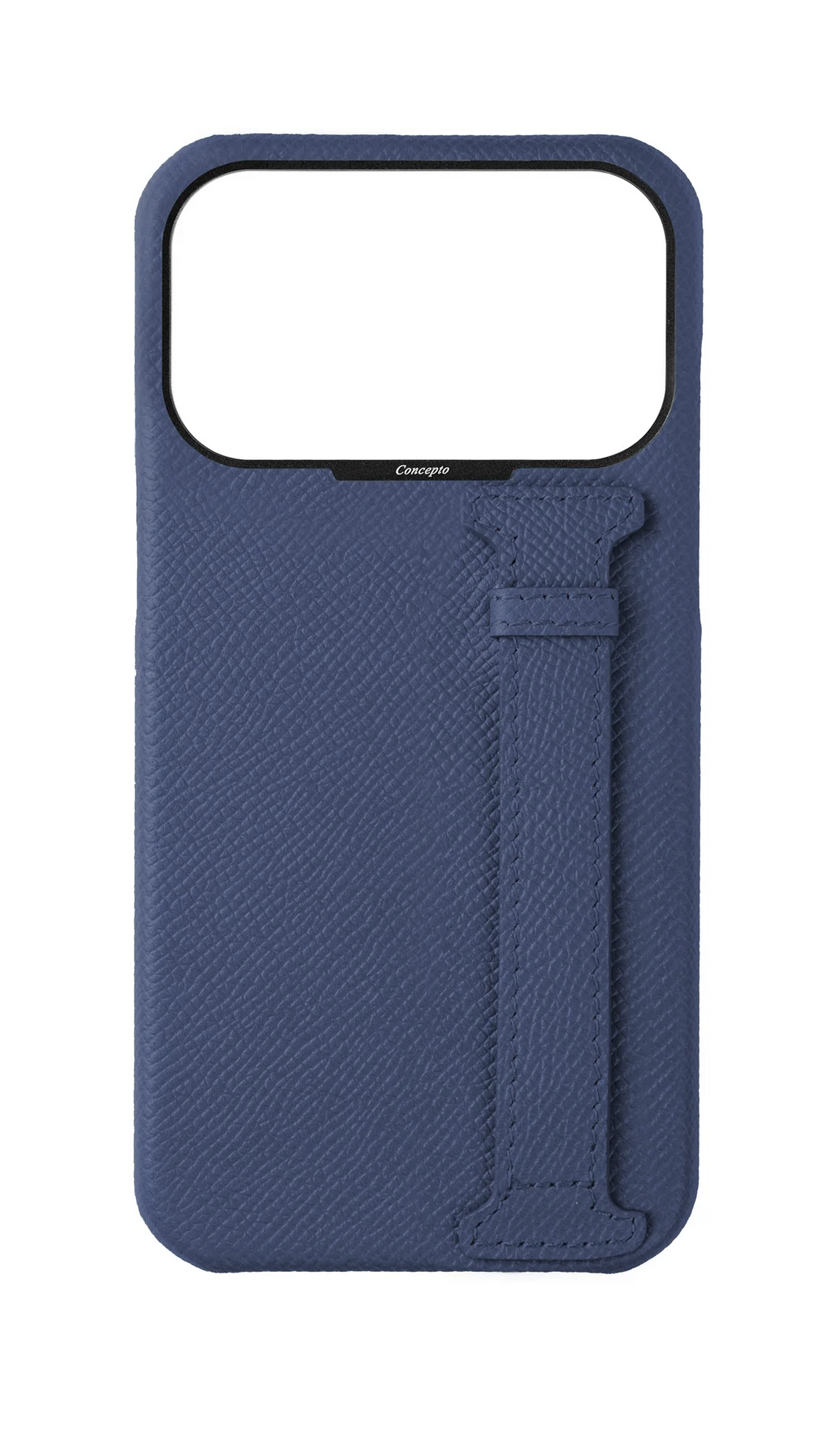 Navy Epsom Side Strap Case