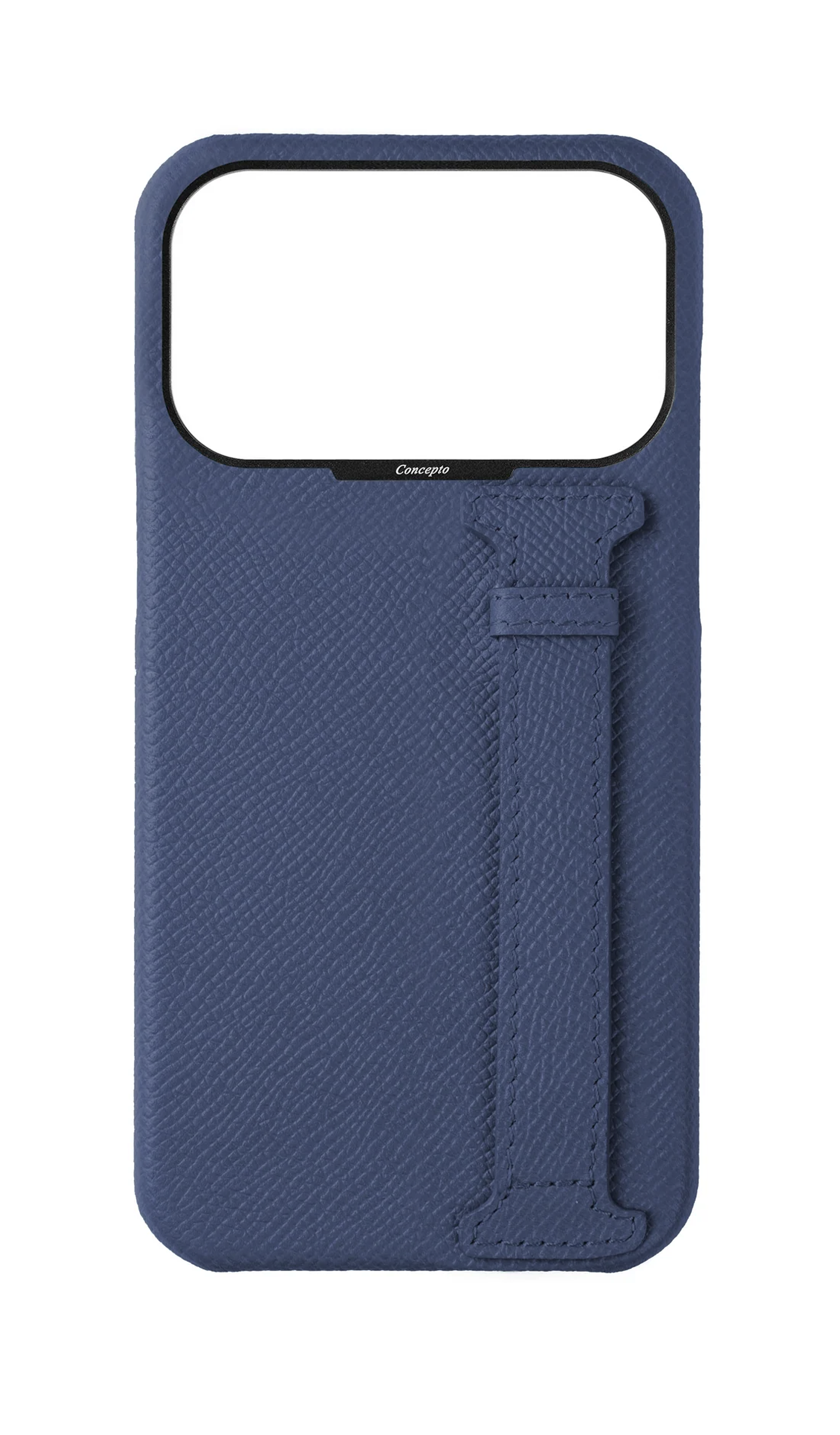 Navy Epsom Side Strap Case