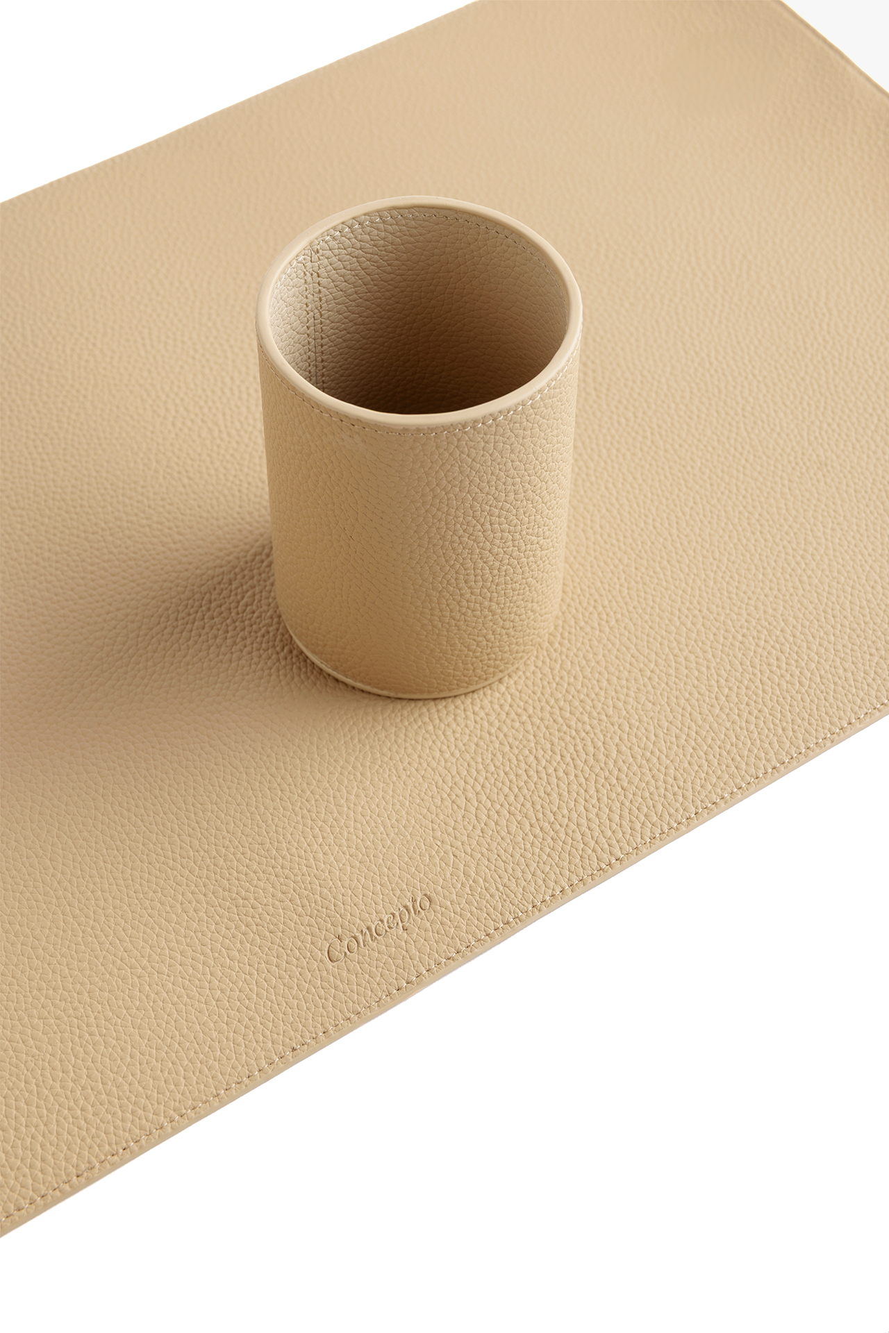 Classic Beige Leather Cup
