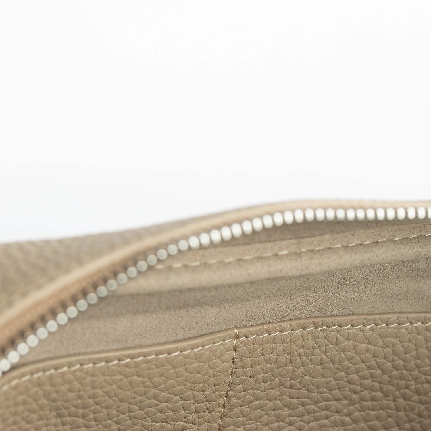 Dark Beige Handcrafted Toiletry Pouch